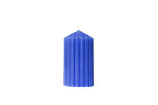 Декоративная фактурная свеча SIGIL 130*70 цвет Синий