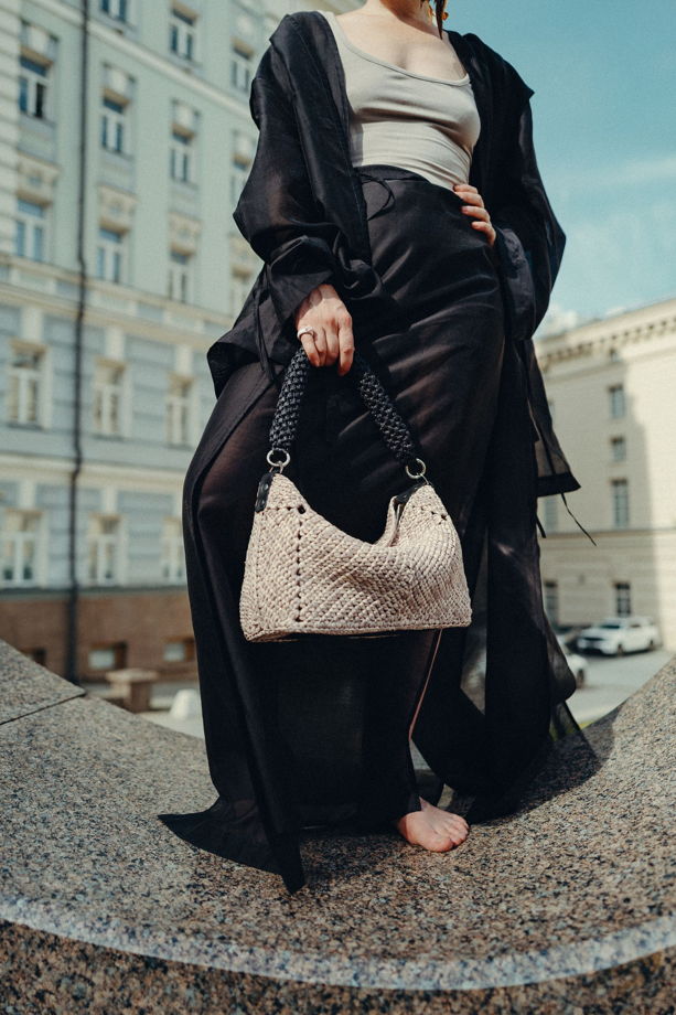 ВЯЗАНАЯ СУМКА ХОБО