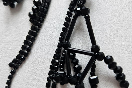 Серьги-трансформеры  BLACK ROMB (кольцо)