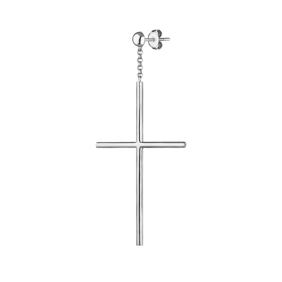 Моносерьга - крест Split Cross