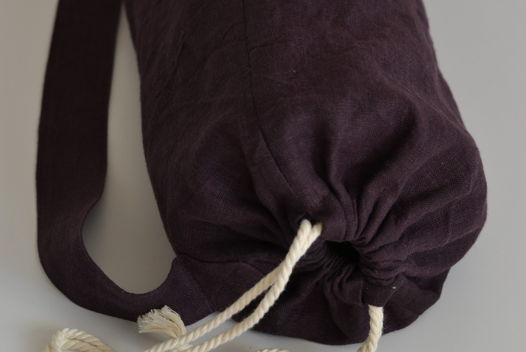 Льняной чехол коврика для йоги, для тяжелых ковриков длиной до 68 см