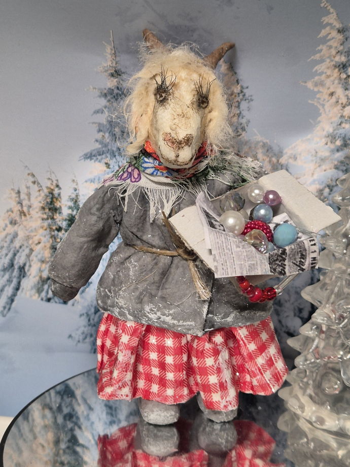 Ватная игрушка. Коза. Символ 2027 года