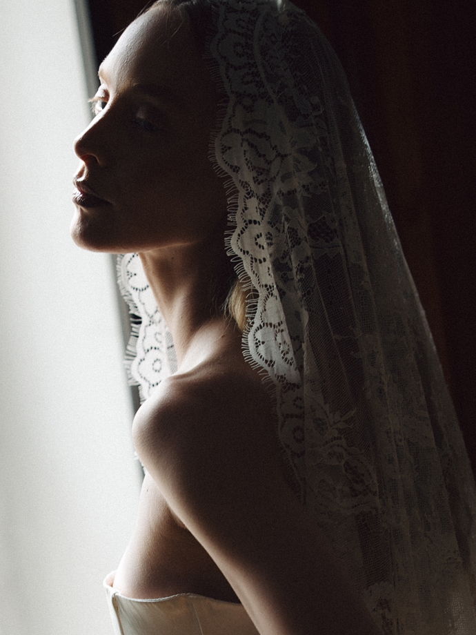 Кружевная фата Белла