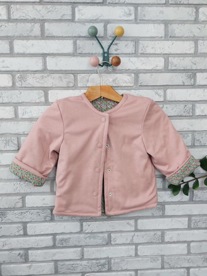 Куртка стеганая двусторонняя Нежность розовая