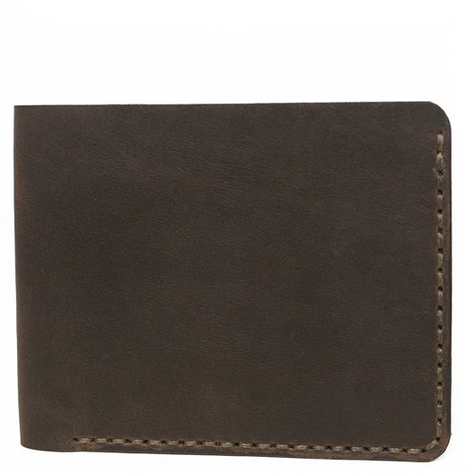 Бумажник мужской кожаный ручной работы коричневый HELFORD Gentleman