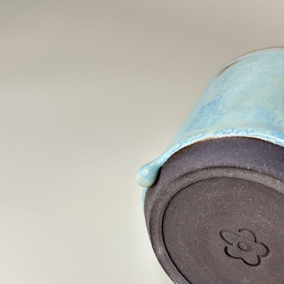 Чашка ручной работы "Темная лазурь", 200 мл