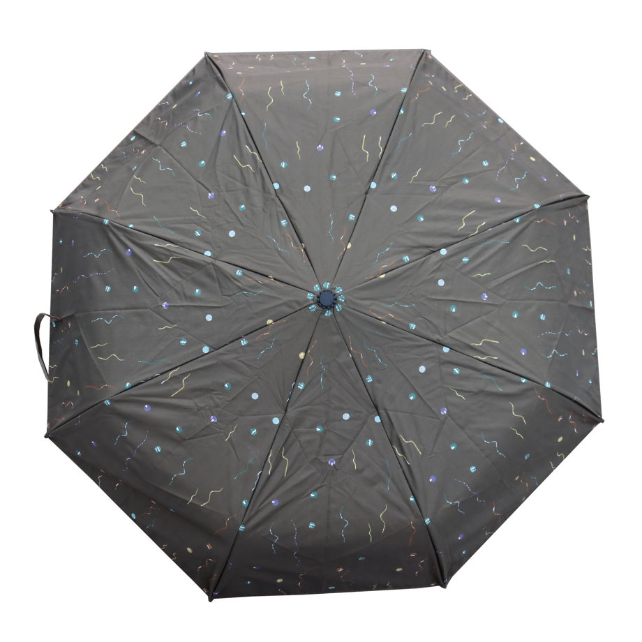 Двусторонний зонт Улыбка с функцией антиветер, может быть и складным и тростью. Необычный подарок для женщины