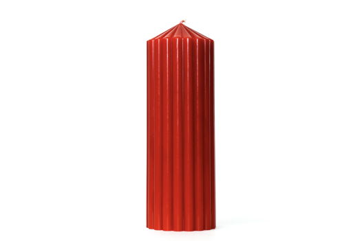 Декоративная фактурная свеча SIGIL 210*70 цвет Красный
