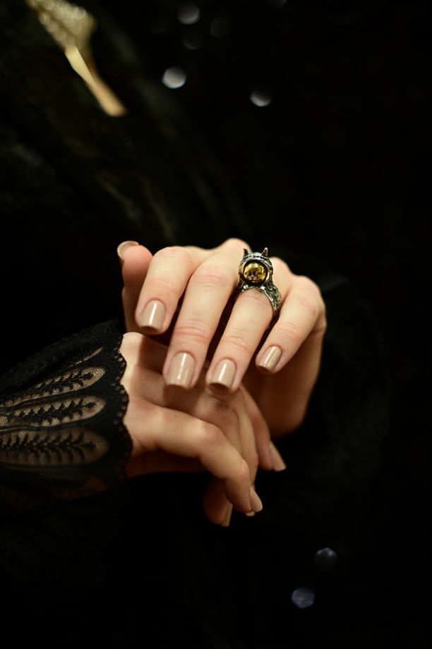 Кольцо "Киса в кичке"