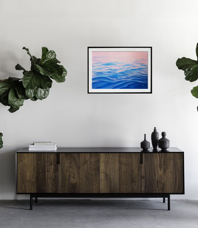 Акварельная картина "Романтика океана" (56 х 38 см)