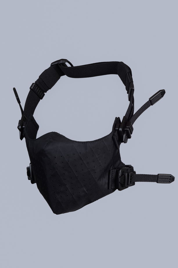 Киберпанк маска Черная косплей маска / Cyberpunk face mask Techwear black x-pac cosplay filter mask