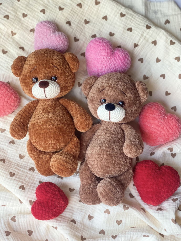 Вязаная игрушка вязаный мишка