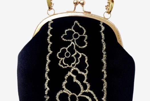 Сумка женская черная ручной работы