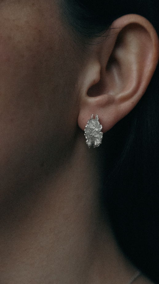 Серебряные серьги РАКУШКА