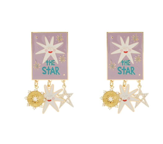Серьги Звезды Principessa Glam