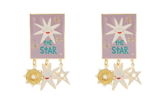 Серьги Звезды Principessa Glam