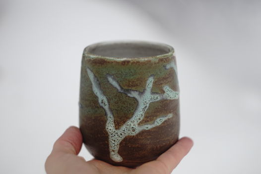 стакан ручной работы lichens