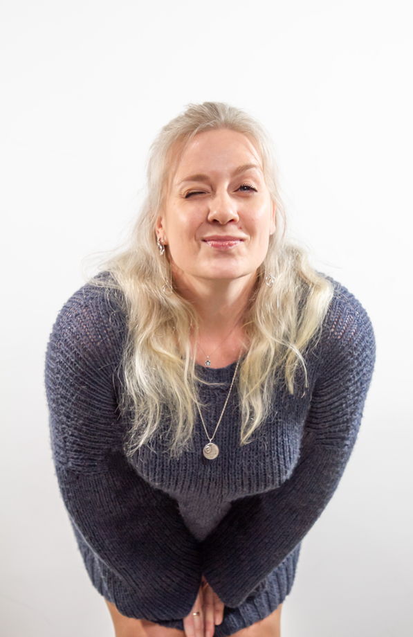 Вязанное платье "Прогулка по Зеону" Синее