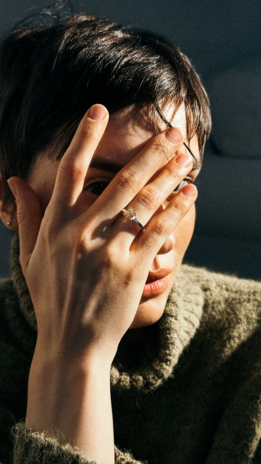 Кольцо из серебра КВАДРАТ