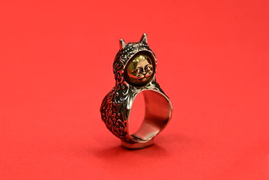 Кольцо "Киса в кичке"