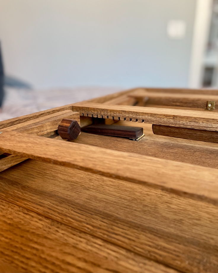Портативный складной стол для ноутбука из массива дуба
