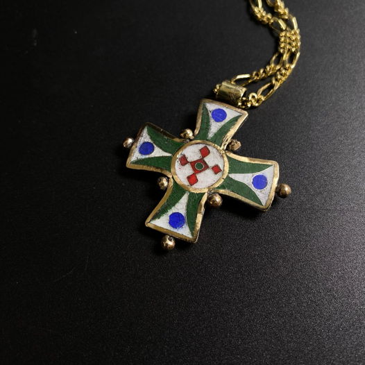 Византийский крест эмаль