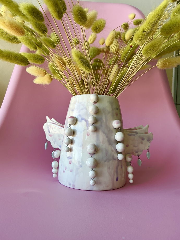 Ваза «Ангелочек» с подвесками