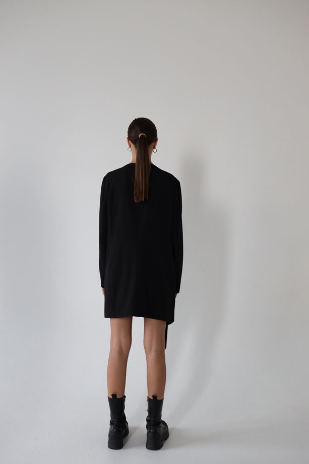 Ассиметричное платье-пиджак\Black