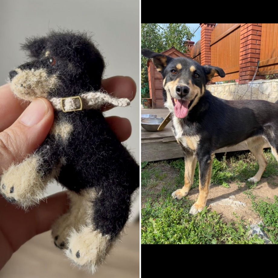 Реалистичная собачка по фото питомца