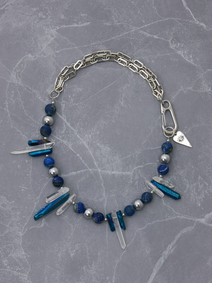 Унисекс колье с кристаллами