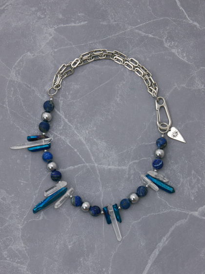 Унисекс колье с кристаллами