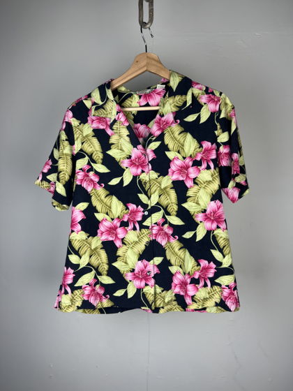 Шелковая гавайская рубашка