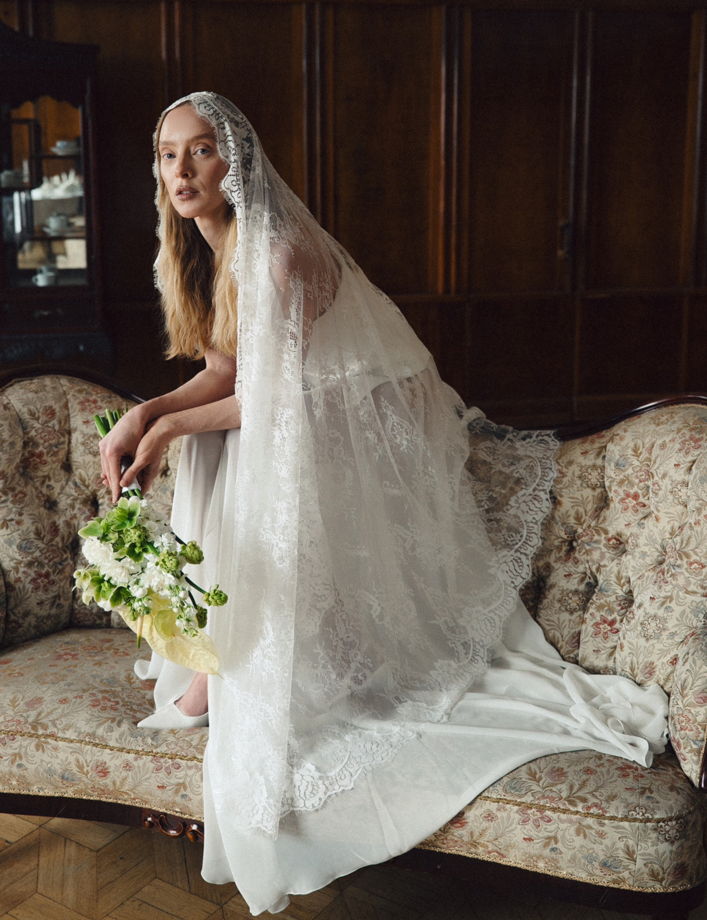 Кружевная фата Белла