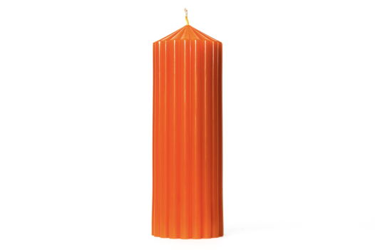 Декоративная фактурная свеча SIGIL 210*70 цвет Оранжевый