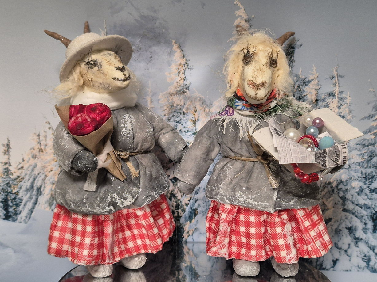 Ватная игрушка. Коза. Символ 2027 года