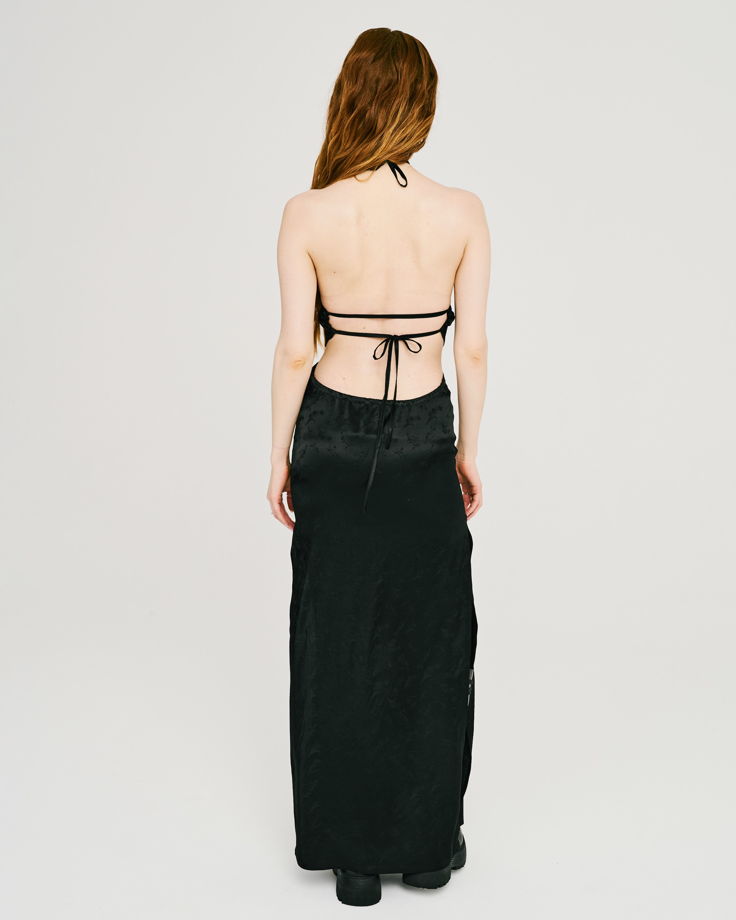 Платье BLACK SUNSET с открытой спиной