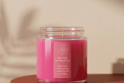 Ароматическая свеча SunnySoul Candle - Цветущий английский сад