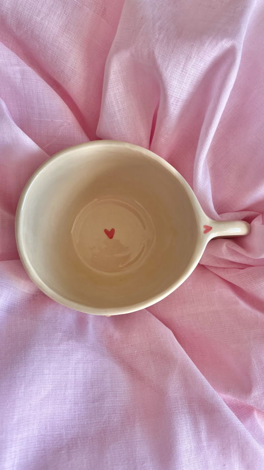 Кружка с таксой и розами