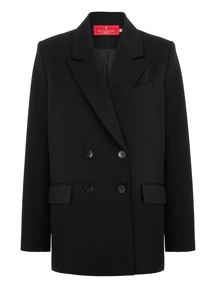 Двубортный прямой жакет