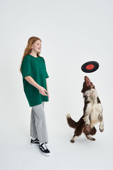 "Летающая пластинка" игрушка для собак средних и крупных пород в цвете "Настоящий красный"