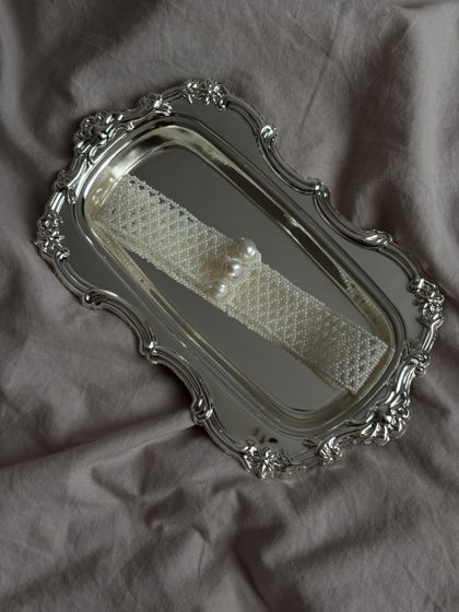 Чокер из бисера с жемчугом