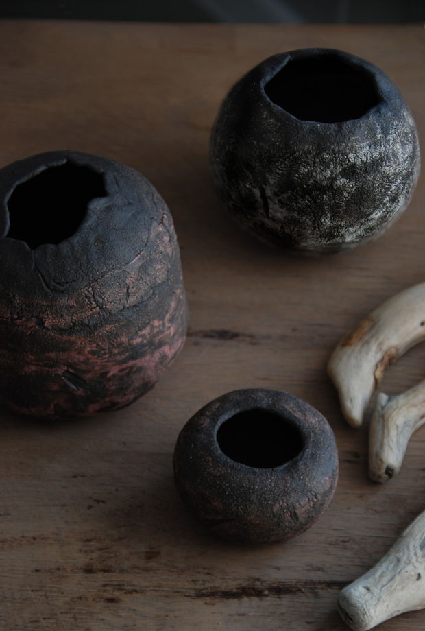 Набор керамических ваз ручной работы Семья