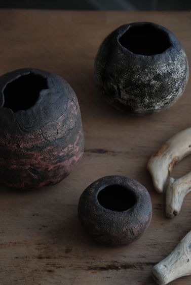 Набор керамических ваз ручной работы Семья