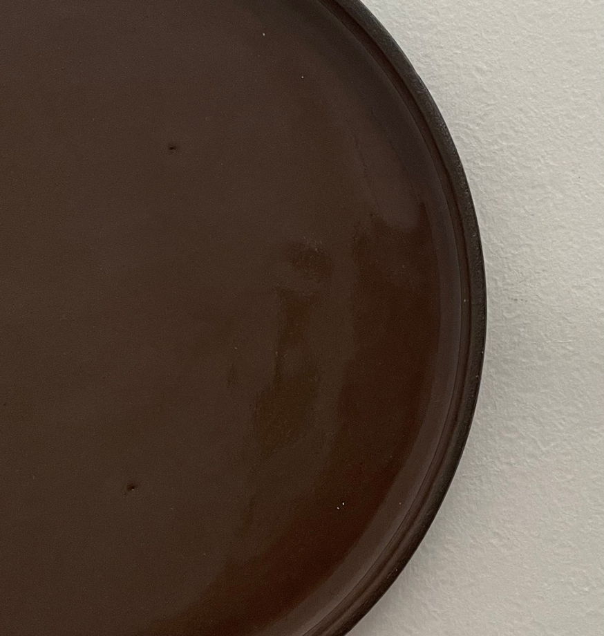 Тарелка малая, цвет «молочный шоколад», серия КРУГ-КВАДРАТ