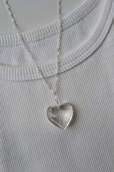 Серебряная цепочка с подвеской "Heart"