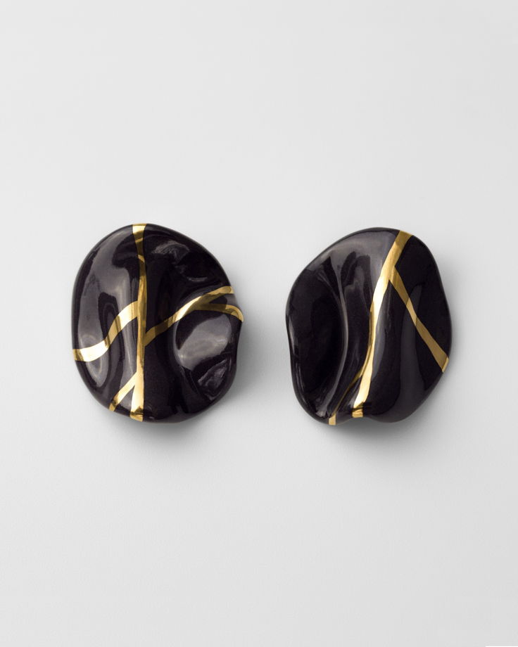 Серьги пусеты «Кинцу»