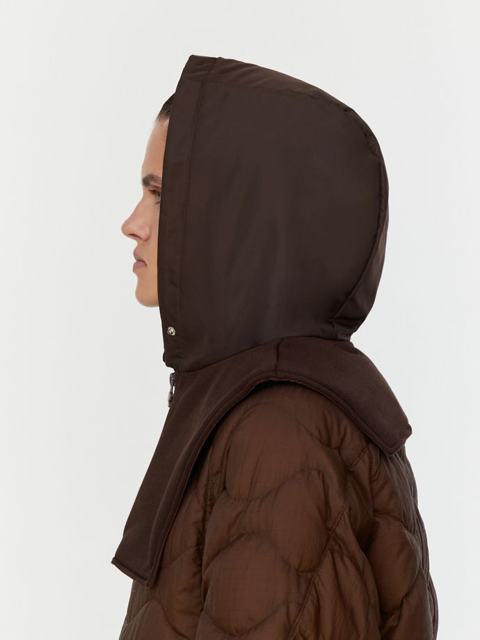 Капюшон женский непромокаемый коричневый