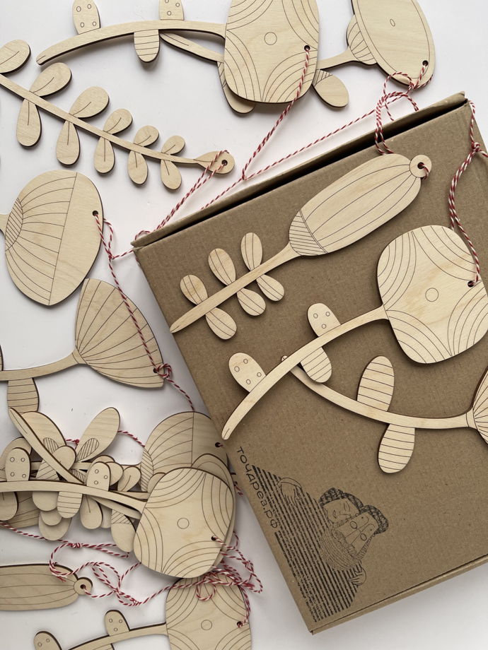 Творческий набор из дерева "Чудо-цветы"