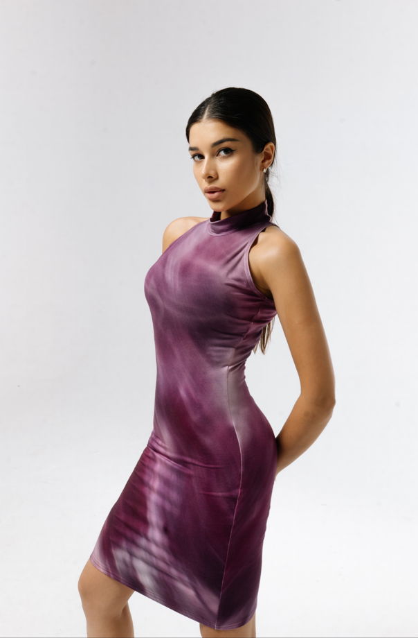 Короткое платье purple