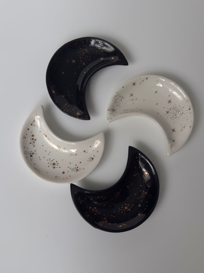 блюдце [ месяц  ] из керамики